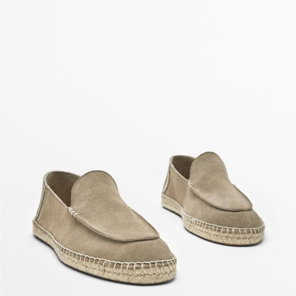 NWOT Massimo Dutti suede espadrile/loafers - Picture 1 of 7